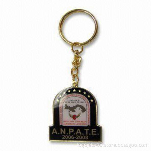Printed Metal Keychain, Customized Designs are Welcome, Various Finishes are Available